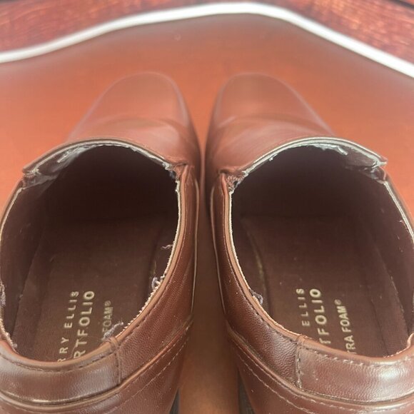 Perry Ellis Samuel GP Brown Slip On Loafer Dress Shoes - Picture 11 of 13